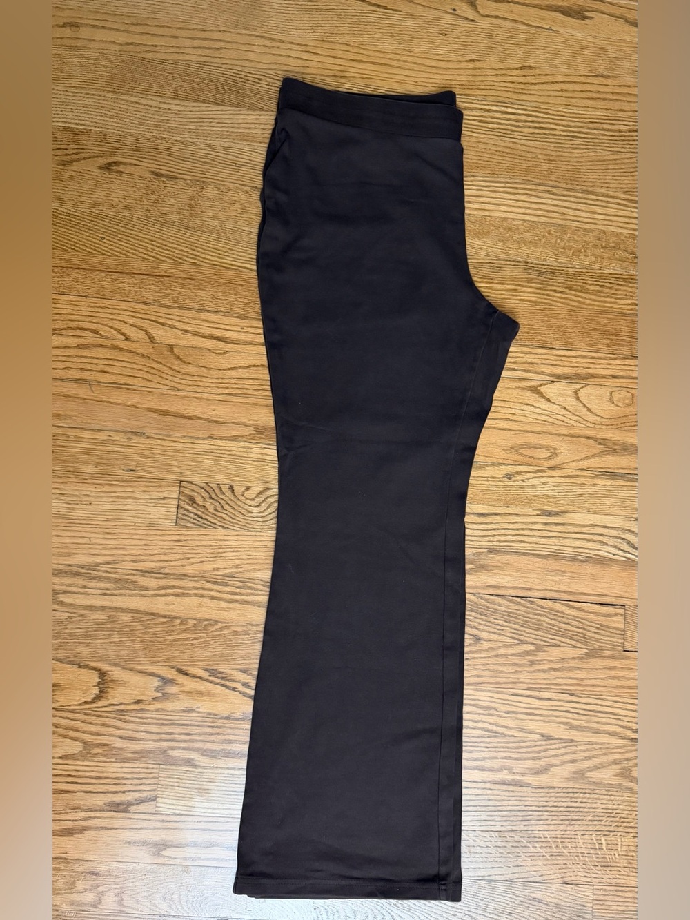 Isaac Mizrahi Live Brown Pull On Yoga Pants Women’s XL Bootcut Stretch